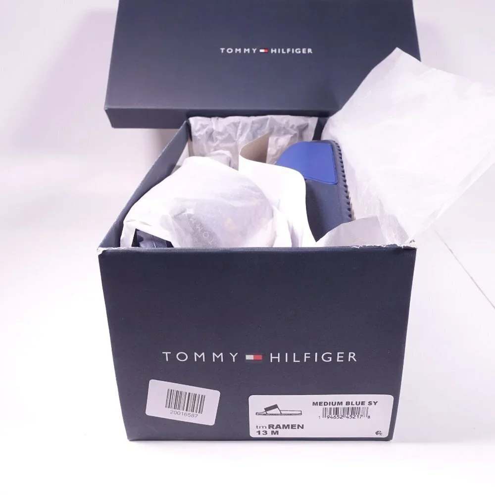 Tommy Hilfiger Ramen Slide Sandals Medium Blue